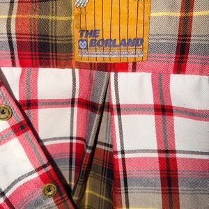 DIXXON Red and Black Plaid Casual Button Down Shirt